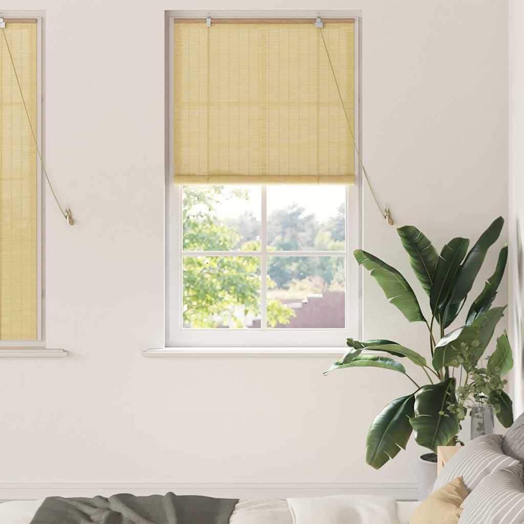 vidaXL Roller Blind Nature 35.43 x 62.99 in Bamboo image