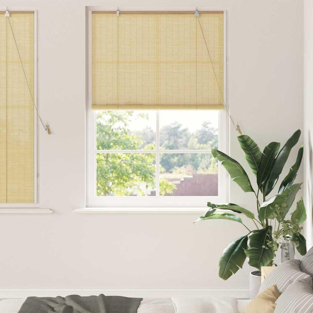 vidaXL Roller Blind Nature 39.37 x 62.99 in Bamboo image