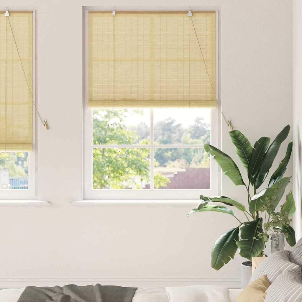 vidaXL Roller Blind Nature 47.24 x 86.61 in Bamboo image