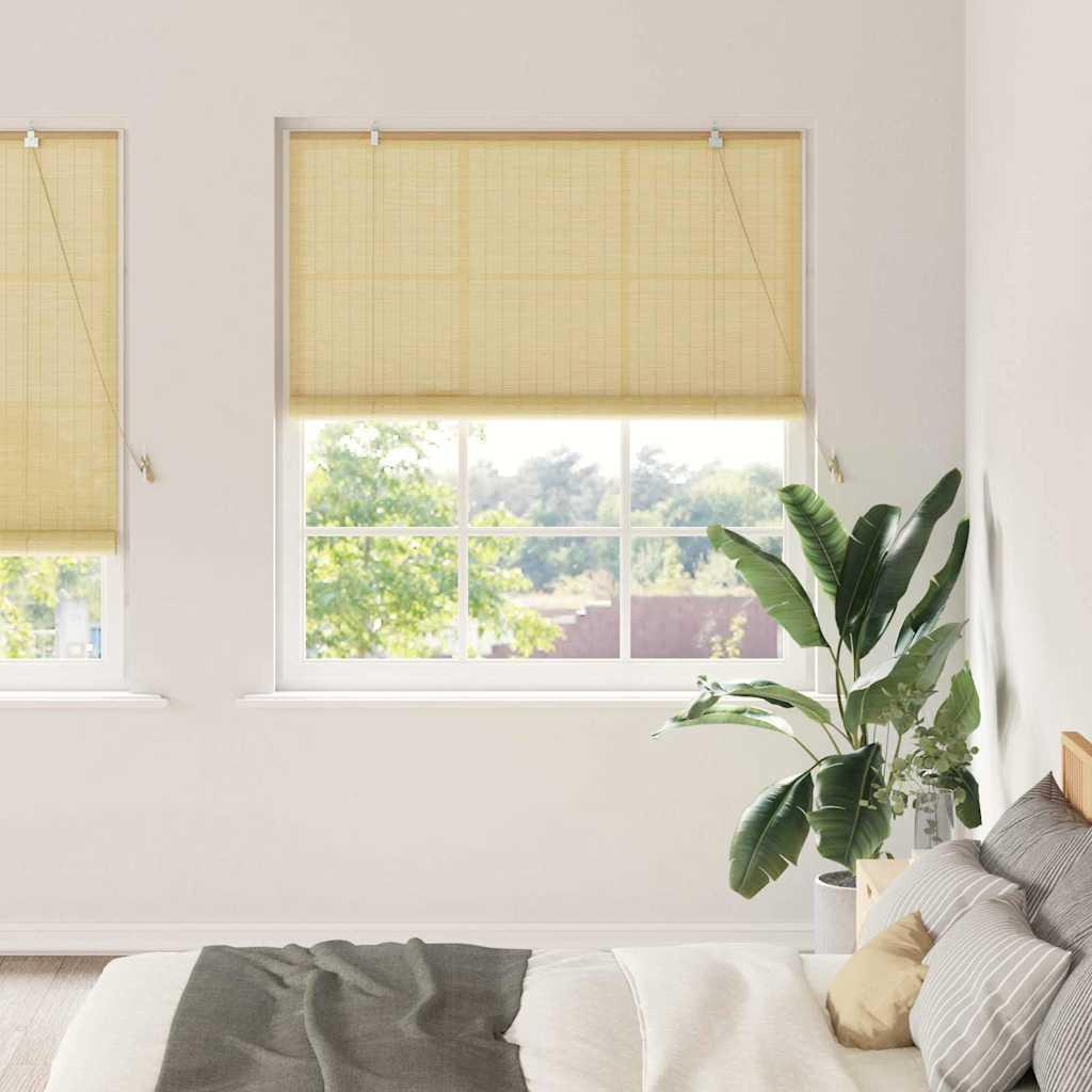 vidaXL Roller Blind Nature 59.06 x 86.61 in Bamboo image