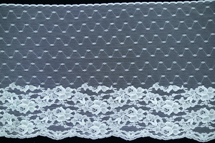 12 Inch Flat Lace, White (127 YARDS FULL SPOOL) MADE IN USA image