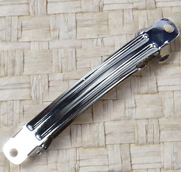 Silver 70mm French Clip Barrette Hair Clip (Lot of 100 Clips) SALE ITEM image