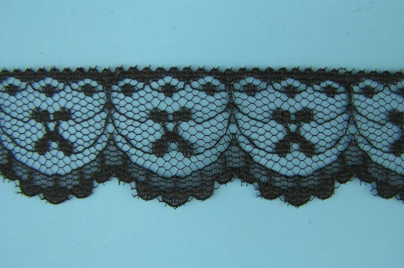 1 inch Flat Lace, black (50 yards) MADE IN USA - 700 black 50 image