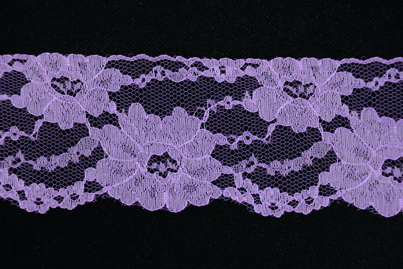 3 inch Flat Lace, Orchid (210-yard FULL SPOOL) MADE IN USA image