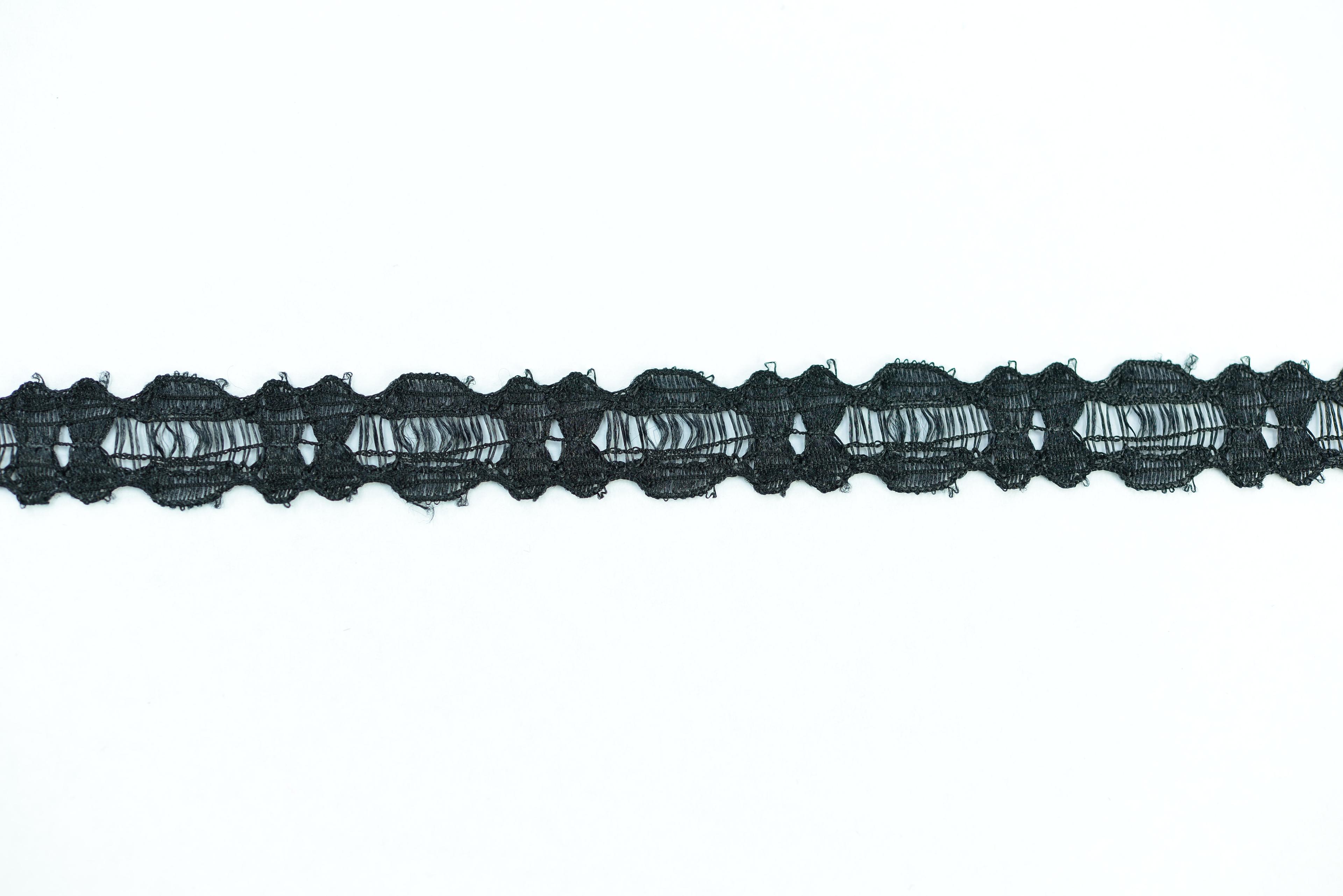 .5 Inch Flat Lace, Black (100 yards) MADE IN USA - MF-156 Black image