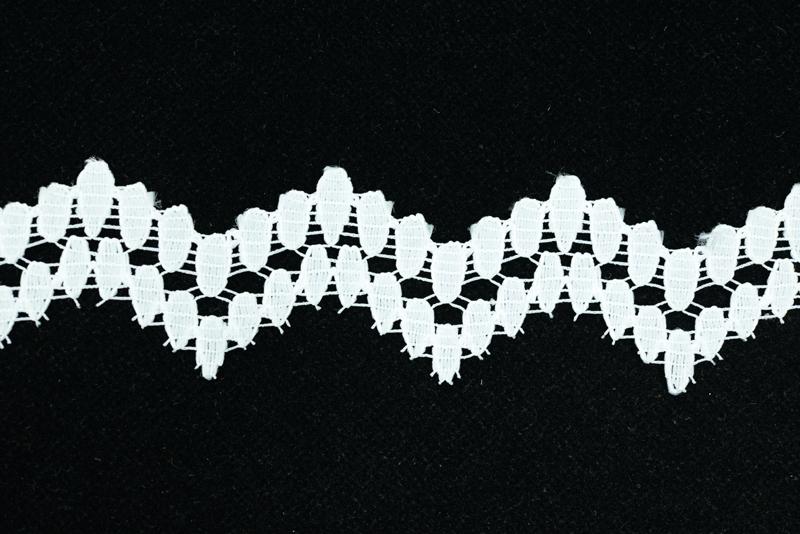 1.75 inch Flat Lace, White (25 yards) MADE IN USA image