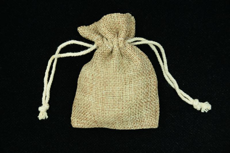 3 InchX4 Inch Burlap Pouches (Lot of 1 Poly Bag - 6 pcs. Per Poly Bag) SALE ITEM image