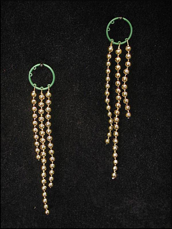 Gold Hanging Beaded Christmas Tree Ornament (lot of 12 packs) Sale Item image