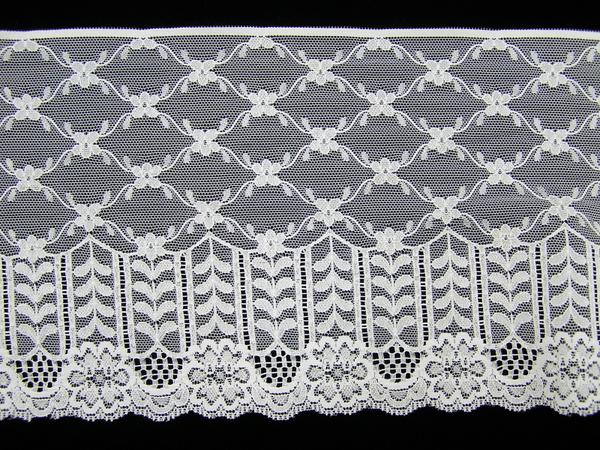 6.75 Inch Flat Lace, White (172 YARD FULL SPOOL) MADE IN USA image