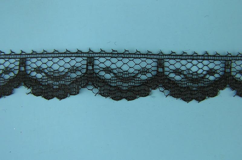 .625 inch Flat Lace, black (100 yards) image