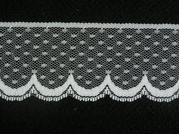 2.25 Inch Flat Lace, White (552 YARDS - FULL SPOOL) MADE IN USA image