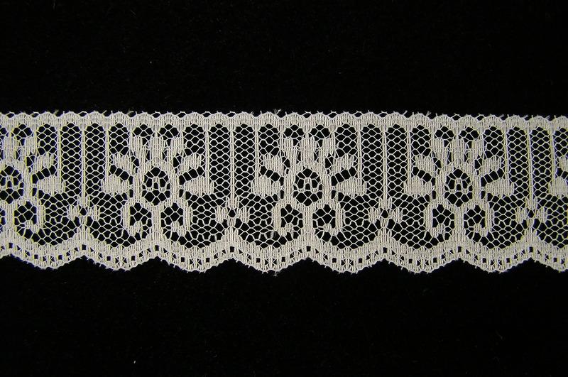 1.25 Inch Flat Lace, White (600 Yards - FULL SPOOL) MADE IN USA image