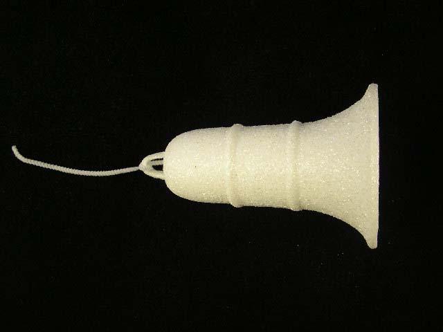 White Mica Bell with hanger, 5.5 inch (lot of 24) image