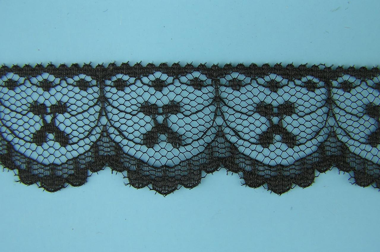 1 Inch Flat Lace, Black (700 YARDS - FULL SPOOL) MADE IN USA image