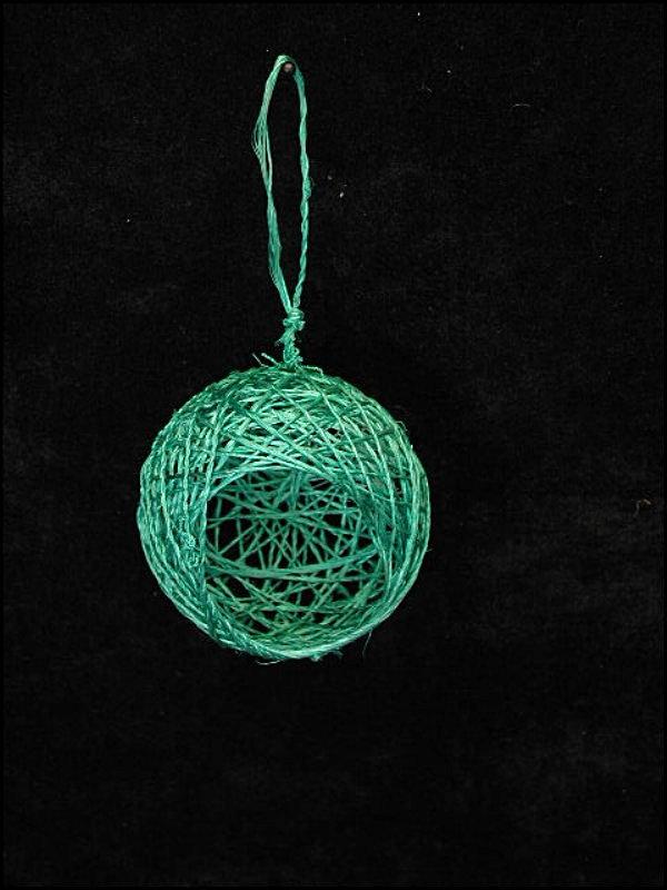 Birdnest Ball, 3 inch, green (lot of 12) - CBA-140 image