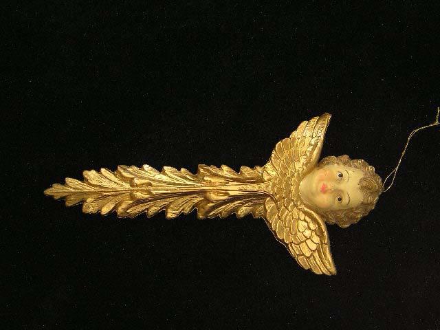 Gold Cherub Christmas Decoration, 9 inch (lot of 12) Clearance