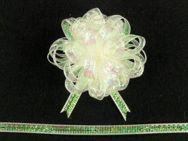 Pull Bow Ribbon , Ivory, 1/4 Inch x 50 Yards (1 Spool) SALE ITEM image
