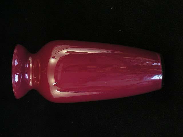 Glass Vase, 10 inch, burgundy (lot of 12) Clearance image