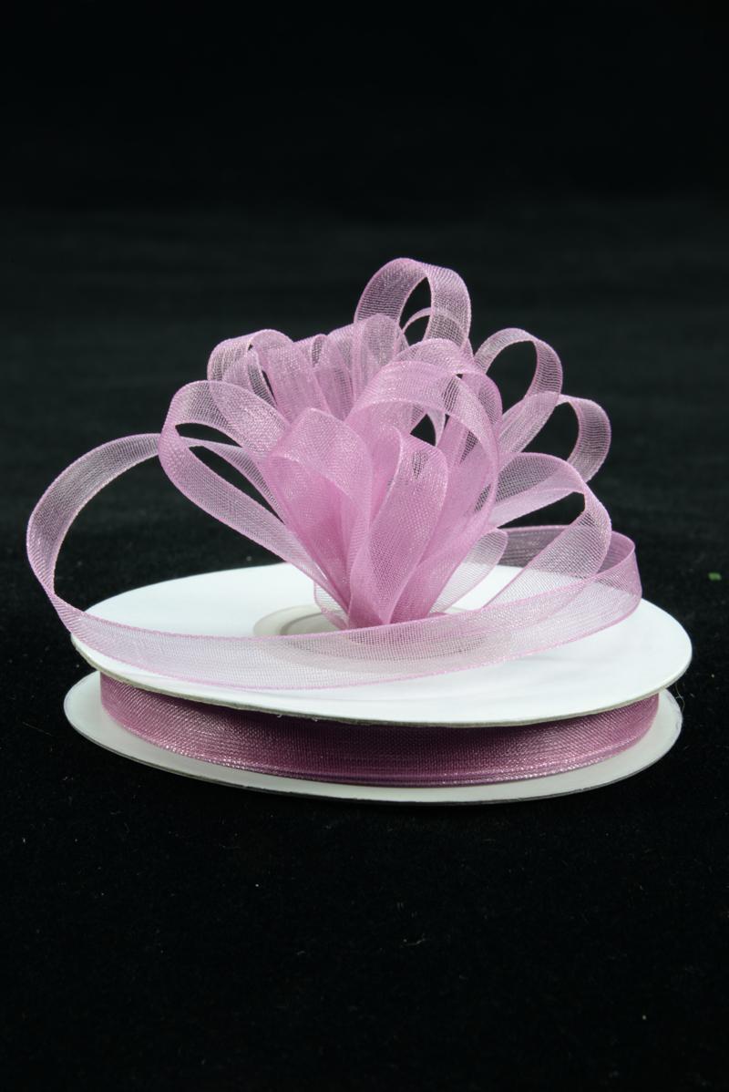 Organza Ribbon , Rosy Mauve, 3/8 Inch x 25 Yards (1 Spool) SALE ITEM - 9525 Rosy Mauve