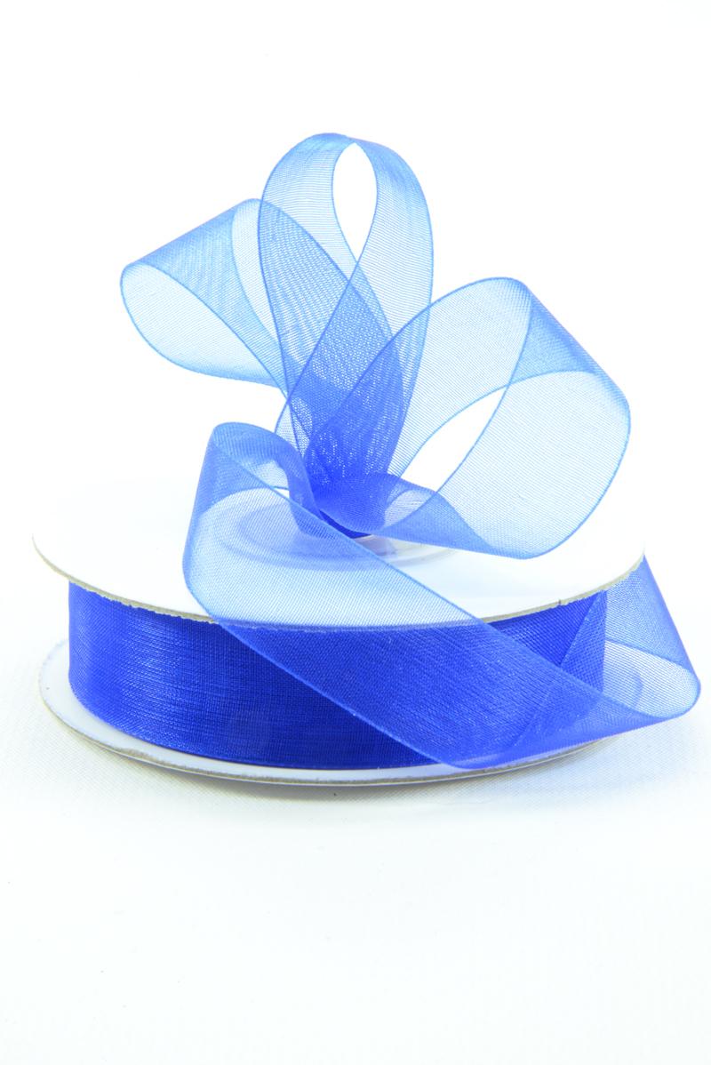 Organza Ribbon , Royal, 5/8 Inch x 25 Yards (1 Spool) SALE ITEM - 9526 Royal