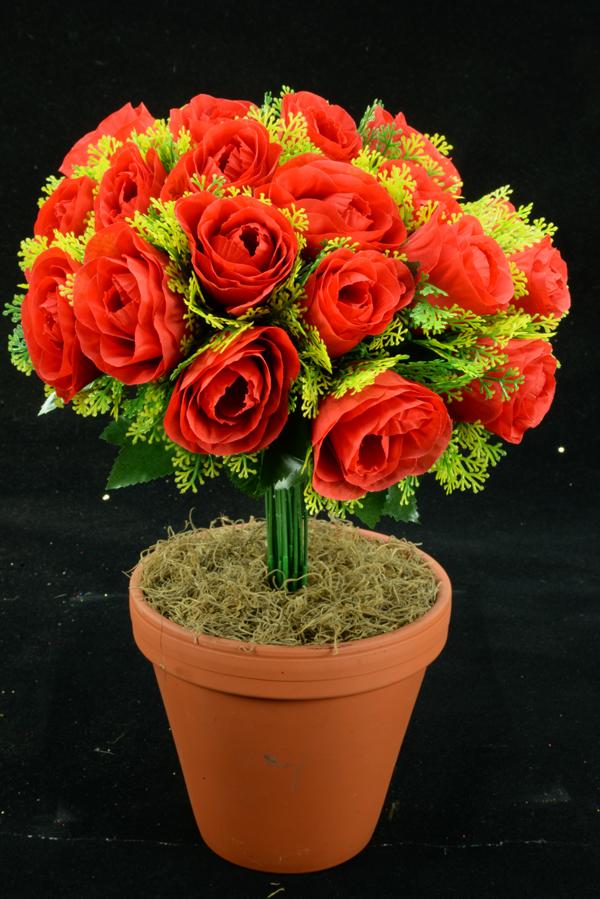 Red Rosebud Bush x24 (Lot of 1) SALE ITEM image