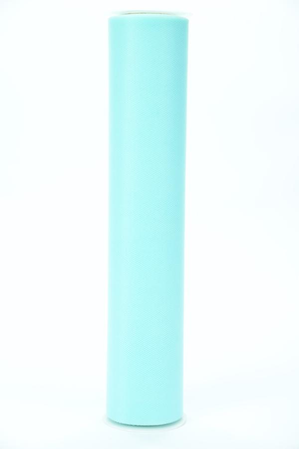 18 Inches Wide x 25 Yards Tulle, Aqua (1 Spool) SALE ITEM image