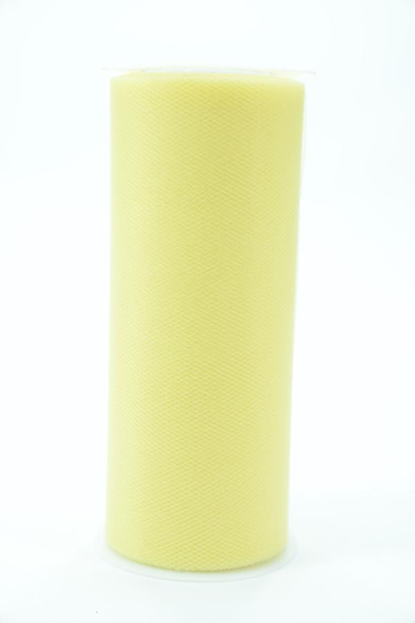 6 Inches Wide x 25 Yard Tulle, Baby Maize (1 Spool) SALE ITEM image
