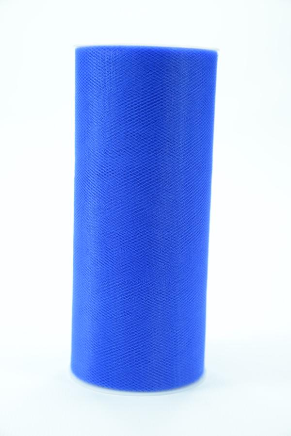 6 Inches Wide x 25 Yard Tulle, Royal Blue (1 Spool) SALE ITEM image