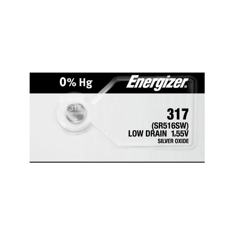 Energizer 317TZ Silver Oxide Coin Cell Batteries 1.55V image