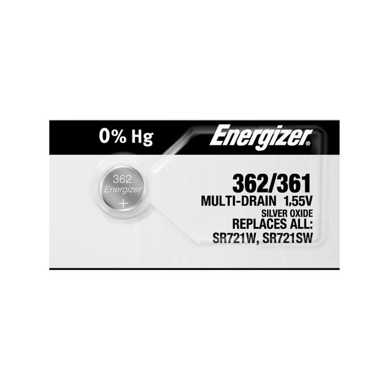 Energizer 362-361TZ Silver Oxide Coin Cell Batteries 1.55V image