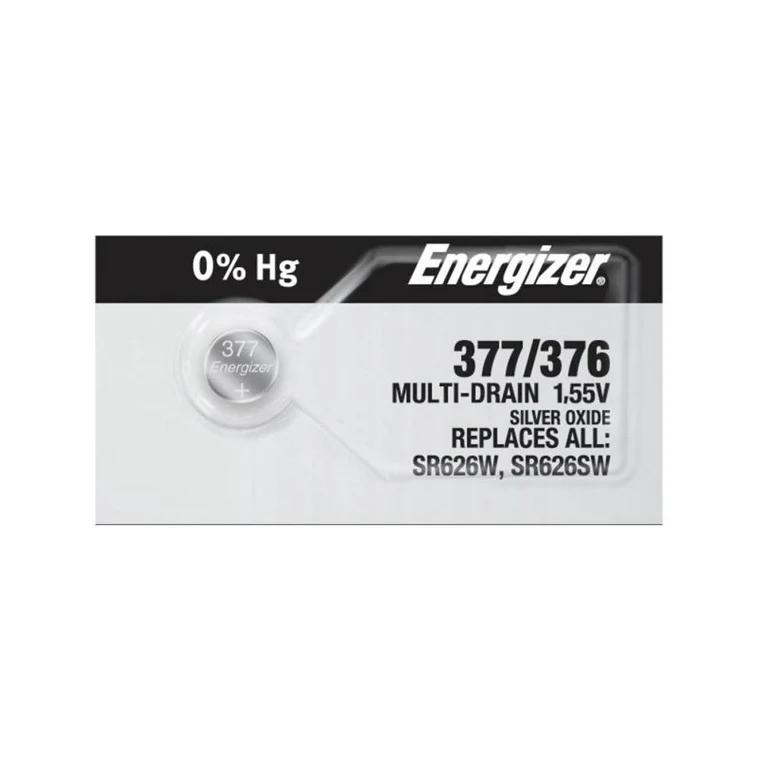 Energizer 377/376 Silver Oxide Coin Cell Batteries 1.55Volt SR626SW image