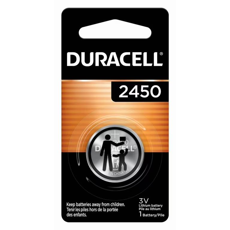 Duracell CR2450 Lithium Coin 2450 3 V 600 Ah DL2450BPK (Cost Per Pack) image