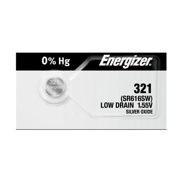 Energizer 321 Silver Oxide Coin Cell Batteries 1.55Volts SR616SW image