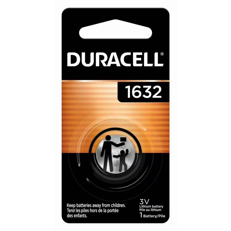 Duracell CR1632 Lithium Coin 3 V 137 Ah DL1632BPK (Cost Per Pack) image