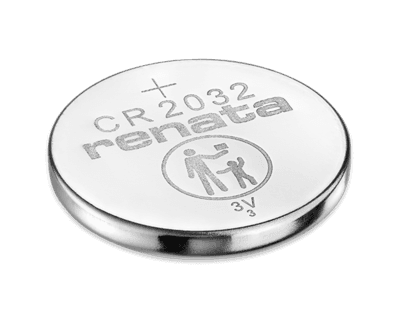 Renata CR2032-CU 225mAh 3V Lithium Primary (LiMNO2) Coin Cell Battery image