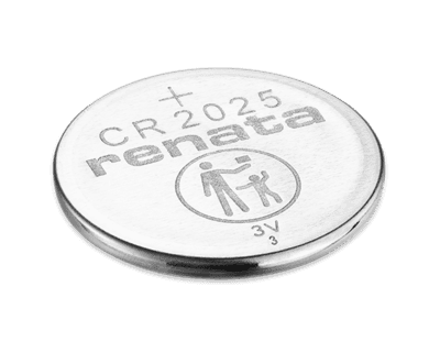 Renata CR2025-CU 165mAh 3V Lithium Primary (LiMNO2) Coin Cell Battery (Cost Per Pack)