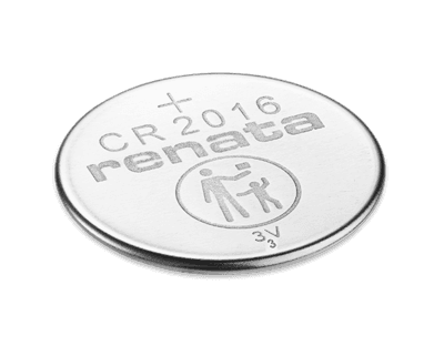 Renata CR2016-CU 90mAh 3V Lithium Primary (LiMNO2) Coin Cell Battery (Cost Per Pack)