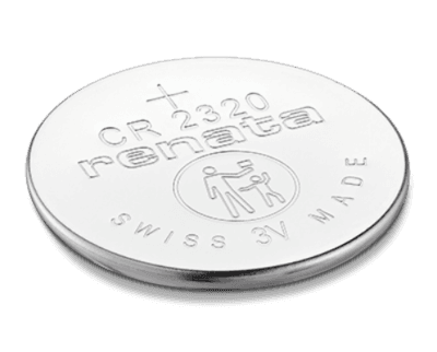 Renata CR2320-CU 150mAh 3V Lithium Primary (LiMNO2) Coin Cell Battery (Cost Per Pack)