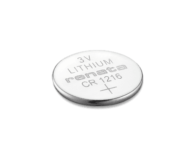 Renata CR1216 25mAh 3V Lithium Primary (LiMNO2) Coin Cell Battery (Cost Per Pack)