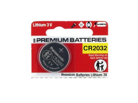 Panasonic CR2032 220mAh 3V Lithium (LiMnO2) Coin Cell Battery