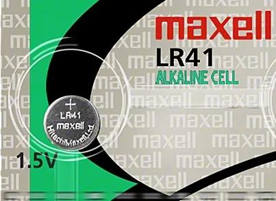 Maxell LR41 1.5V Alkaline (AG3 392 192) Coin Cell Battery