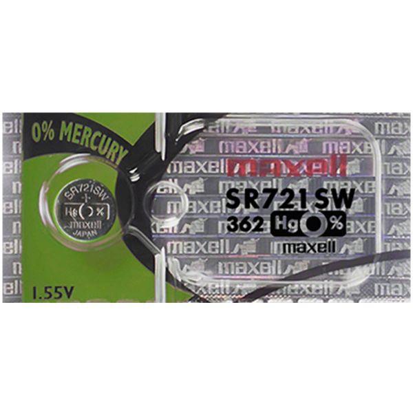 Maxell 362 SR721SW 1.55V Silver Oxide Button Cell Battery image