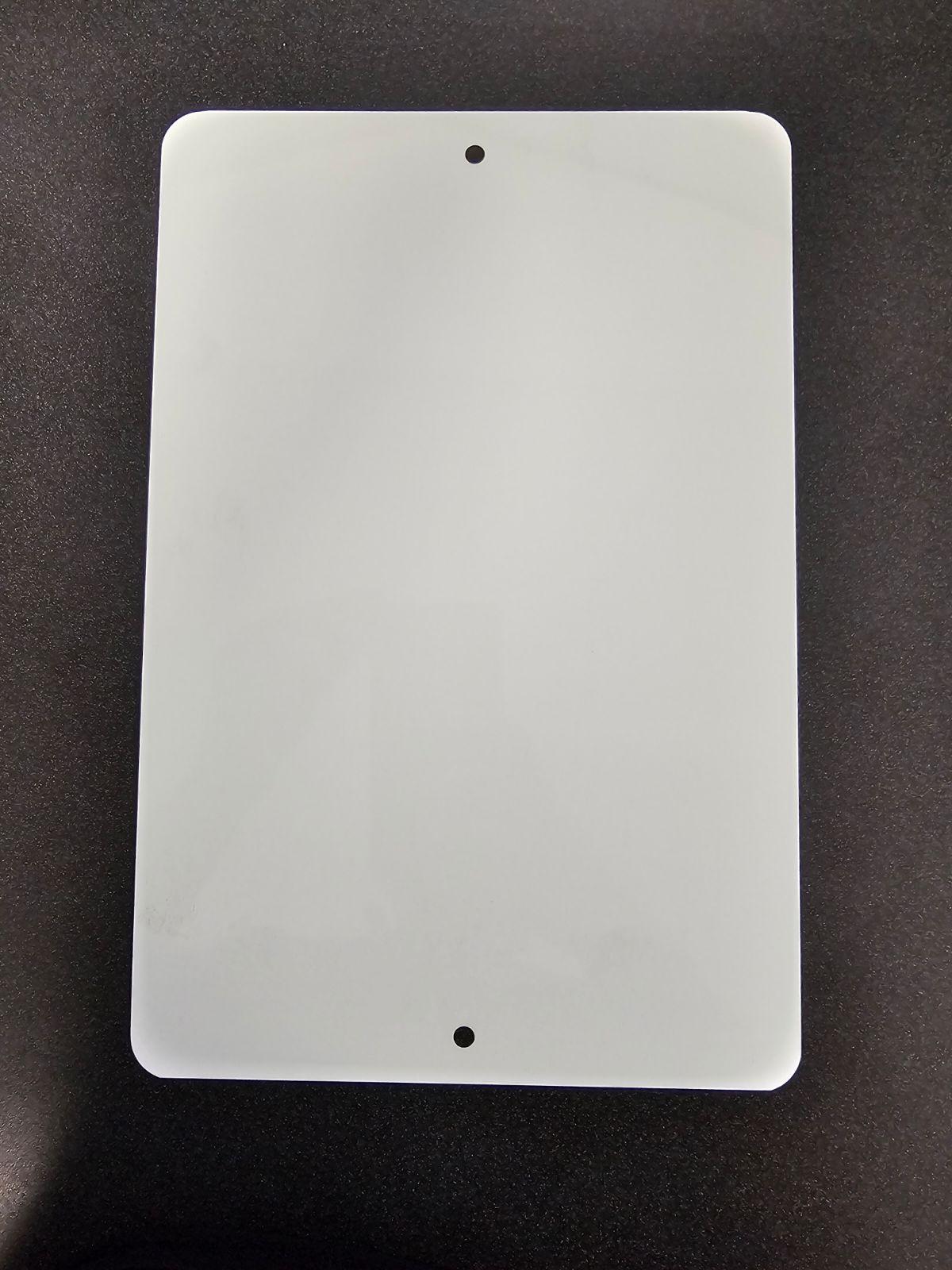 White Dye Sublimation Aluminum 8" x 12" Blanks 2 Hole Pack of 10 image