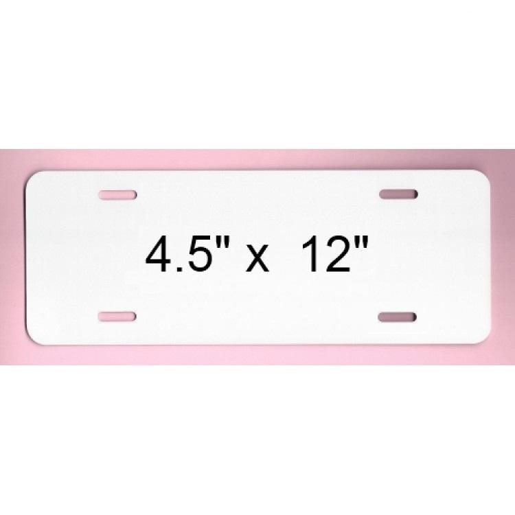 White Dye Sublimation .025 Aluminum Blank 1/2 Size image