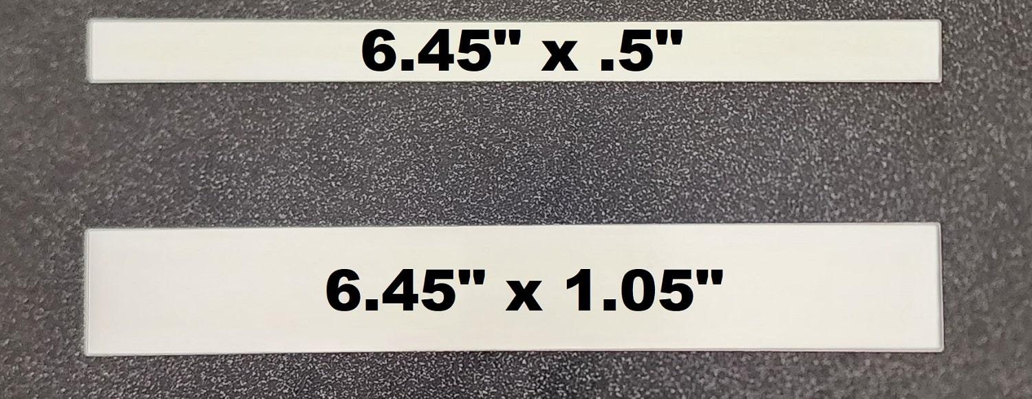 White Dye Sublimation Motorcycle License Plate Frame Strips image