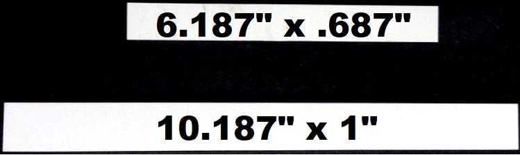 White Dye Sublimation License Plate Frame Strips image
