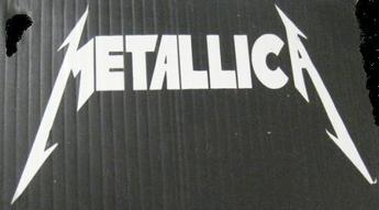 Metallica White 4" x 4" Decal image