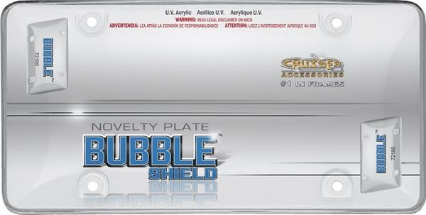 Clear Acrylic Bubble License Plate Shield image
