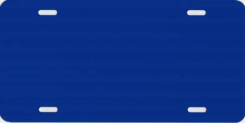 0.040 Blue Metallic Blank Metal License Plate image