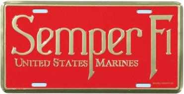 U.S. Marine Semper Fi License Plate image